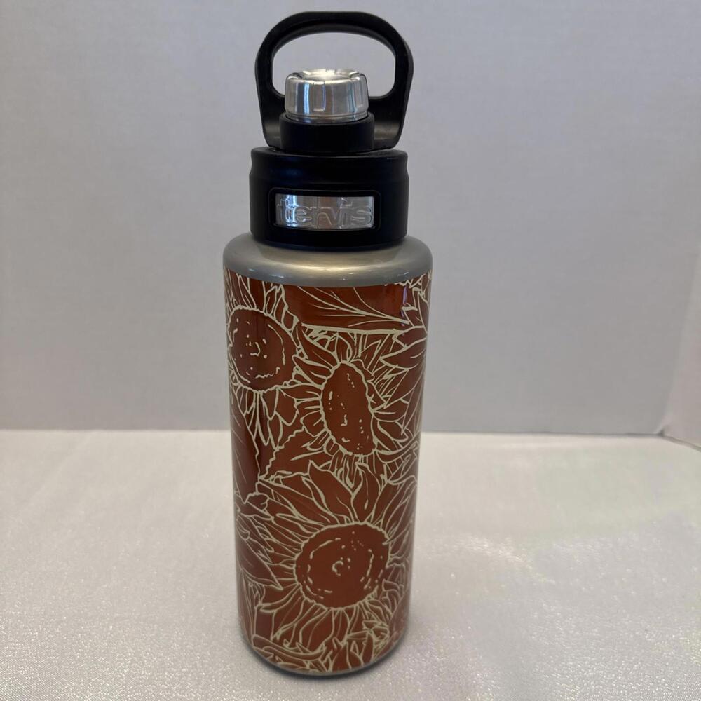 Travis Sunflower Power Triple Walled Insulated Travel Tumbler